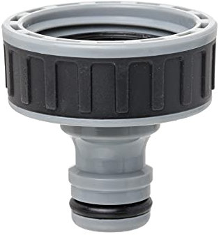 TATAY Nez de Robinet Femelle 1 Premium, Connecteur Universel pour Tuyau d'Arrosage, Protection solaire, Installation facile, Gris - Noir