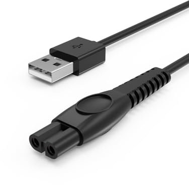 5V USB Ladekabel Passend für Philips 360 Pro QP2824, QP2834, QP2734, QP1924, X3001, X5004, S3145, BG5021, BG3027, QP4631, MG7930, MG9510, S7887, MG5920, QP6652 Rasierer Kabel