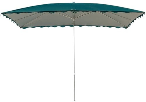 Sombrilla grande para patio al aire libre con protección UV para jardín, piscina y playa, verde, 2*1.5m