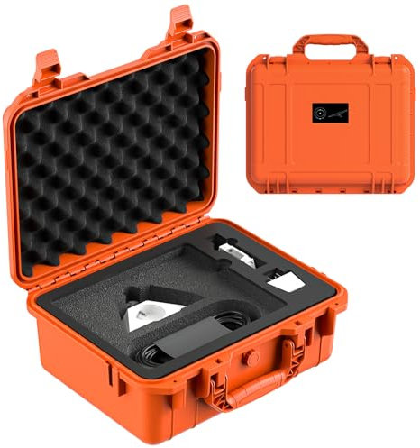 Starlink Mini Outdoor Carrying Case,Carries the Starlink Mini Main Drive and All Accessories,Easy to Carry for Outdoor Activities and Traveling,with a Waterproof and Impact Resistant Case(Orange)