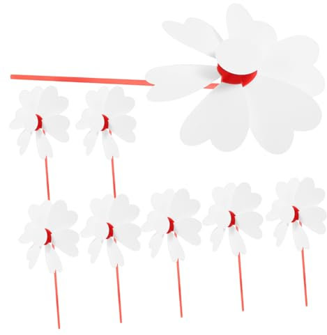 Supvox 12stücke DIY-windräder Leer Zum Bemalen Aus Papier Und Kunststoff Für Junge Mädchen Und Kindergarten Zum Zeichnen Und Malen Mit Stiften