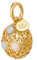 SENCE Copenhagen Multi-Stone Charm matt Gold - Ball Charms Anhänger mit verschiedenen Halbedelsteinen - Messing 14 K vergoldet - R995DD