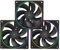TR-TL-S12R X3 CPU Fan,Computer Case Cooler Fan, 12cm Desktop Cooling Fan, 4pin PWM Connector PC Fan with ARGB Aperture, 1500RPM Speed PC Cooler Reverse Fan(3 Packs,Black)