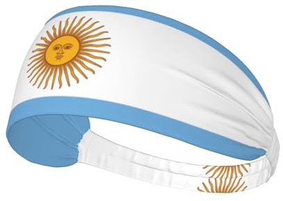 Diadema deportiva con bandera argentina para hombre y mujer, cómoda y elegante para todas las actividades