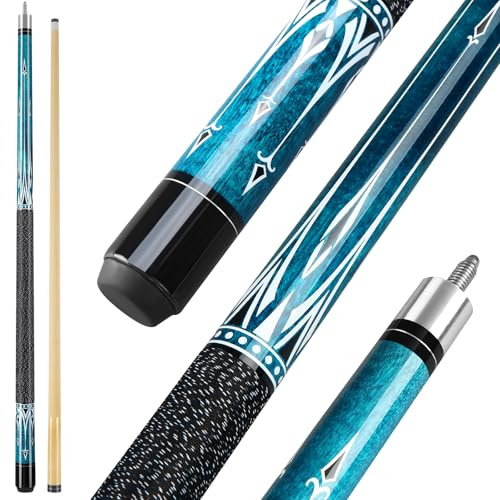 Winucue Billard Queue, 58 Zoll Maple Pool Queue Stick 13mm Spitzen für Professionelle Billardspieler, 18 19 20 21oz Billiard Queue für Bar House Pool Tischsport