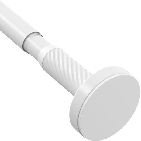 AIZESI tringle rideau extensible sans perçage 81 à 230 cm, blanc (Ø 25 mm) | vous préservez l'intégrité de vos murs tout en profitant d'une mise en place stable, immédiate et sans outils