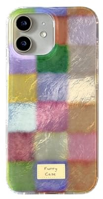 Reownest Handyhülle für iPhone 11 Hülle, Cute Bunt Dopamin Kariert Muster Aesthetic Design mit Stoßfeste Kratzfeste Soft Case für Mädchen Frauen - Bunt