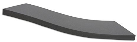 Dibapur ® Black: Orthopädische Kaltschaummatratze/Akustikschaumstoff - H2 - (70x200x5 cm) Ohne Bezug - Made in Germany