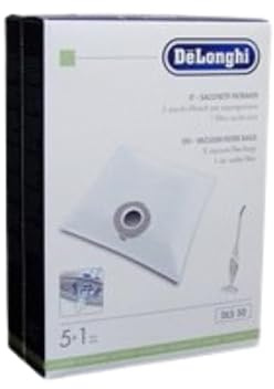 DeLonghi 5 Mikrofaser-Staubbeutel + 1 Luftfilter für Colombina Tabata XL2070 XL2075 XL2090 XL2095