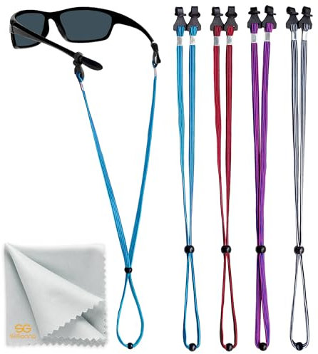 SIGONNA Eye Glasses String Holder Straps - Sports Sunglasses Strap for Men Women - Eyeglass Holders Around Neck - Glasses Retainer Cord Chains Lanyards