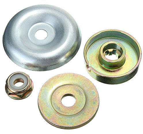 Matedepreso 4 Pièces Utile Rechange Coupe-Bordure Débroussailleuse Lame Métallique Kit de Fixation Accessoire (4 Pièces Set) - 4 Pièces Set, Free Size