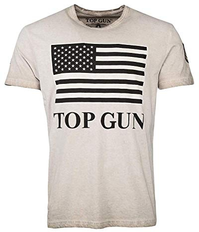 Top Gun Herren T-Shirt Search Tg20191024 Dark Beige,3XL