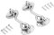 BOWAREPRO 2 Stück Edelstahl Kabinenhaken mit Öse 7.5CM Türhaken mit 8 Pcs Schrauben Torhakenschloss Riegel Tür Sturmhaken für Rollläden Schuppen Schiebetüren Garagentor Fenster (3 Zoll/7.62cm)