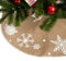 Joiedomi Weihnachtsbaumrock mit Schneeflocken, 91,4 cm, rustikaler Baumrock, Dekoration für Weihnachten, Zuhause, Urlaub, Innen- und Außenbereich, saisonale Dekorationen