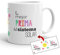 Kembilove Taza la Mejor Prima del Mundo – Taza con Mensaje La Mejor Prima del Sistema Solar – Regalo Hermana Original – Regalos Originales para cuñados – Tazas Originales
