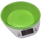 EUROXANTY Balanza Electrónica de Cocina | Hasta 5 Kg de Capacidad | Báscula de Cocina con Bol | Con Pilas | Varias Unidades de Medida | Verde |