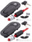 HouYeen Kit di bloccaggio universale per cofano a sgancio rapido, colore nero