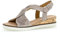 Gabor Damen Keilsandalen, Frauen Sandaletten,Moderate Mehrweite (G),bequem,flach,Women's,Lady,Ladies,Muschel(Kork/crem),37.5 EU / 4.5 UK