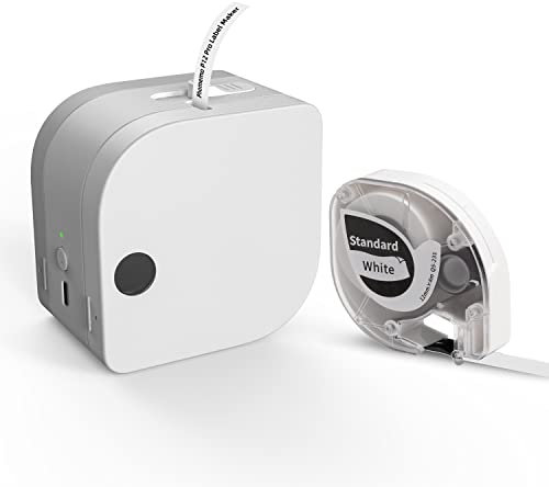 Goknu P12-PRO Bluetooth Beschriftungsgerät Selbstklebend, Mini Aufladbares Etikettiergerät Tragbarer Labeldrucker für Zuhause, Schule,Büro, Supermarkt, Datum, Name, Kompatibel mit Android & Ios