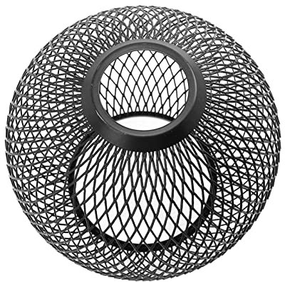 DOITOOL Porches, Home Globe Spherical Hanging Shape Hollow Mesh Chicken Hotels, Black Bedroom Wire Rustic Ball Lampshade Modern Basket Lamp Metal Cage Xxcm Industrial Dome Decoration