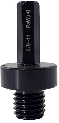 PaWuKi 1pc 3/8 Hex Shank to 5/8-11 Male Drill Adapter for Threaded Diamond Hole Saw Drill Bits Attachment Arbor Shaft Adapter