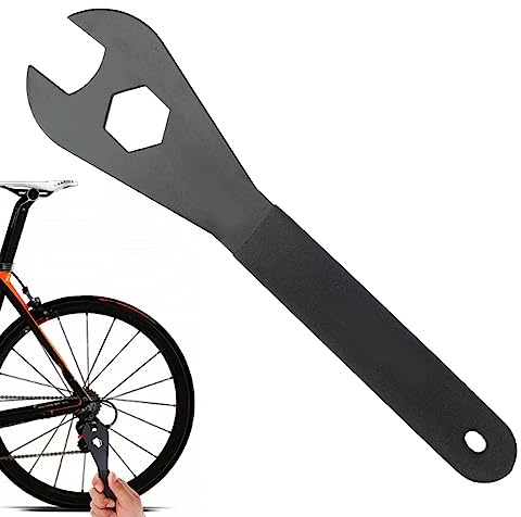 Rianpesn Fahrradschlüssel - Multifunktionaler Schraubenschlüssel aus Kohlenstoffstahl | Tragbares Fahrrad-Reparaturwerkzeug mit Anti-Rutsch-Griff, passend für Mountainbikes, Roller, Tote Pedale