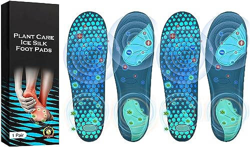 GFOUK Akupressur-Einlegesohle Titanvene Ferninfrarot Turmalin Akupressur-Einlegesohle Magnetische Einlegesohle mit Fußgewölbeunterstützung