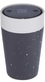 Circular & Co Insulated Reusable Coffee Cup - 8oz/227ml - Small Travel Mug - 100% Leakproof & Lockable - Push Top, One Hand Open, 360 Drinking Coffee Tumbler - Recyclable - BPA Free, Dishwasher Safe