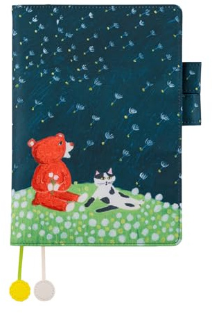 Hobonichi Techo Cousin Cover [A5 Planer Cover Only] Keiko Shibata: Gentle breeze in a dandelion field