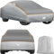 tectake® Funda para Coche Exterior, Impermeable y Transpirable, Lona para Coche Antigranizo, con Reflectores y Bolsa de Almacenamiento, Compatible con Muchos Modelos - tamaño XL