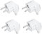 4 Stücke Schukostecker Winkel,Winkelstecker 250v (16A),Schuko Winkelstecker für 8-10mm Kabel,Schuko Stecker Abgewinkelt,Schukostecker Abgewinkelt IP20 für Den Innenbereich,Weiß