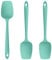 U-Taste Silikon Spatel Löffel 3er-Set, 250℃ Hitzebeständiger Antihaft-Gummischaberlöffel, Bpa Frei Flexibel Servierlöffel Küchenutensilien für Antihaftbeschichtetes Kochgeschirr (Aqua Sky)