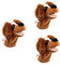 TOYANDONA 3st Tierisches Handspielzeug Plüschtier-handpuppen Hund Handpuppe Spielzeug Hundepuppen Tierhandpuppen Familie Fingerpuppen Babybett Geschichte Requisite Handtierspielzeug