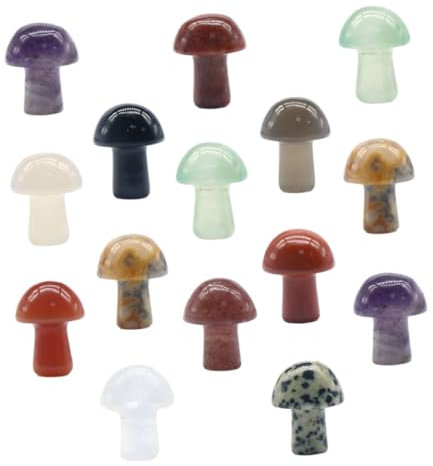 KITANDOVE 15 Stück Mini-pilz-dekore Für Gartendeko Blumentopf-Ornamente Mikro-landschafts-Accessoires