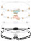 YSJCHEBS 2 Pares Pulseras De Mariposa Trenzadas, Pulseras De Amistad, Conjuntos De Pulseras, Pulseras De Pareja, Pulseras De Amor De Pareja, Pulseras De Pareja Personalizadas