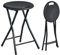 ZZINOKE Klapphocker 2er Set,Mit Griffen,Tragbarer Klapphocker,30×30×46cm,Kein Zusammenbau Erforderlich,Geeignet Für Küche, Badezimmer, Balkon, Garten Und Outdoor, Schwarz