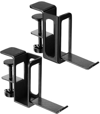 Under Desk Mount - Laptop Holder and Stand | High Value Side Storage Adjustable Shelf, Durable Multifunctional Stand for Laptops and Headphones