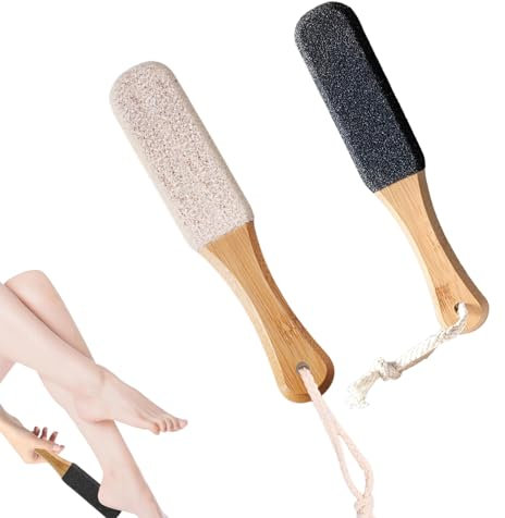 2pcs Pumice Stone for Feet, Pumice Stone, Foot File, Remove Hard Dead Skin Callus Dry Rough Cracked Corn Feet in Shower (Black+White)