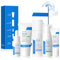 Acido Hialuronico Skincare Kit, Cuidado Facial Mujer, Kit Skincare Facial Mujer Completo con Limpiador facial, Tonico Facials, Serum Acido Hialuronico, Crema cara, Eye Cream, Nutre y Repara (5 Piezas)