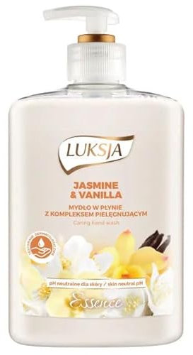 Flüssigseife LUKSJA Jasmin und Vanille, 500ml Hand Handseife, Hände Waschen, Handwaschseife