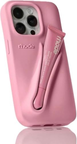 Rhode Phone Case and lipgloss included – Stylish Protective Cover in Multiple Colors – Peach, Espresso, Toast & More for all you iphones from iphone 11-16 Promax (Ribbon, iPhone 11 Pro)
