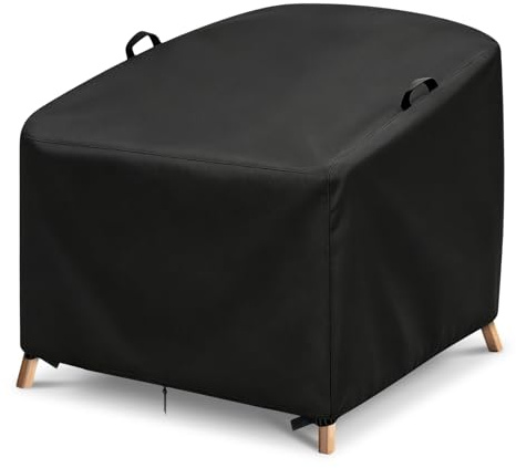 Wasserdichte Outdoor-Abdeckung für Terrassen-Ei-Schaukelstuhl mit 210D-Oxford-Gewebe und elastischem Saum für sicheren Sitz, Schutz vor Regen und Sonne (106,7 x 106,7 x 86,4 cm)