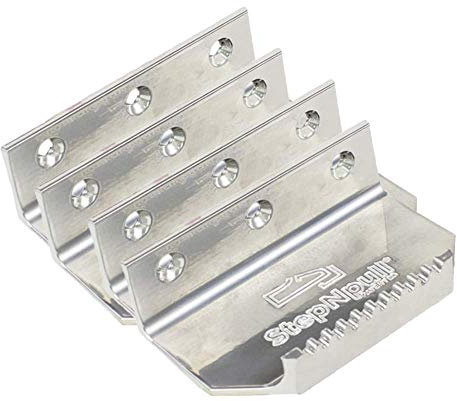 StepNpull Türöffner, freihändig, silberfarben, 4 Stück