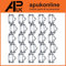 25x Electric Fence Fencing 20mm Poly Tape Connector Joiners Metal Connection