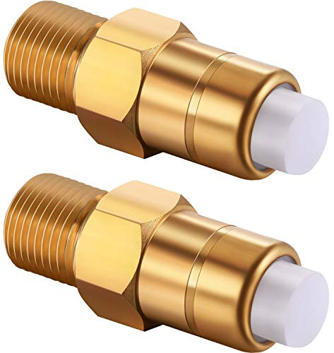 Hotop 2 Pieces 1/4 Inch Pressure Washers Replacement Thermal Release Valve, 678169004, Brass