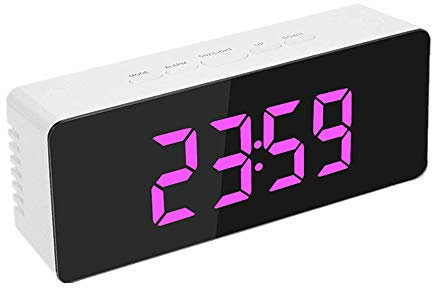 XD E-commerce reveil Lapin réveil Digital Dab Radio réveil Enfants Alarme Horloge Réveils de Chevet Alarme de Projection Horloge Enfants Horloge Numérique horloges Pink