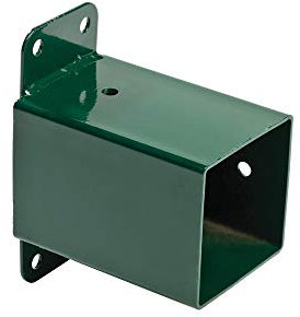 h2i Schaukel-Wandverbinder | 90 x90 mm | Grün | stabiler Metallverbinder für Vierkant Schaukelpfosten | wetterfester Kantholzverbinder für Schaukelkonstruktionen