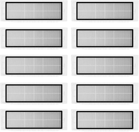 HEPA-Filter für Xiaomi Roborock S5 Max/S6/S6 MaxV/S6 Pure – 10 Stück Staubdicht & Langlebig | Kompatibel mit S5/S50/S55/S60/S65/E25/E35
