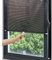 Suction Cup Roller Blind No Drilling Required Balcony Window Portable Sunshade Privacy Screen, Transparent Stickers Supplied (Black Mesh Dot 1 PACK, 40 x 60cm)