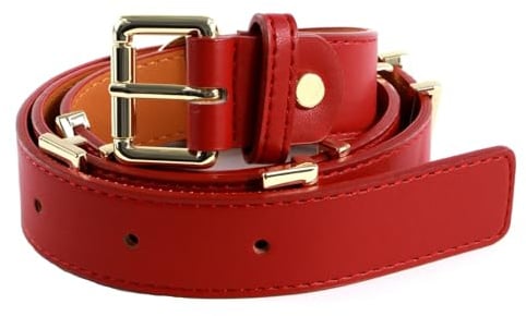 Valentino Gürtel Emma Winter Belt W105 Rosso rot kürzbar